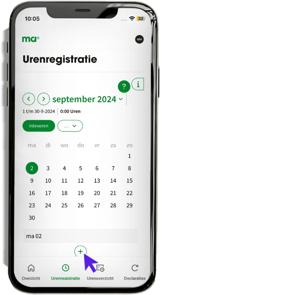 maandagnl handleiding uren professionals uren 2